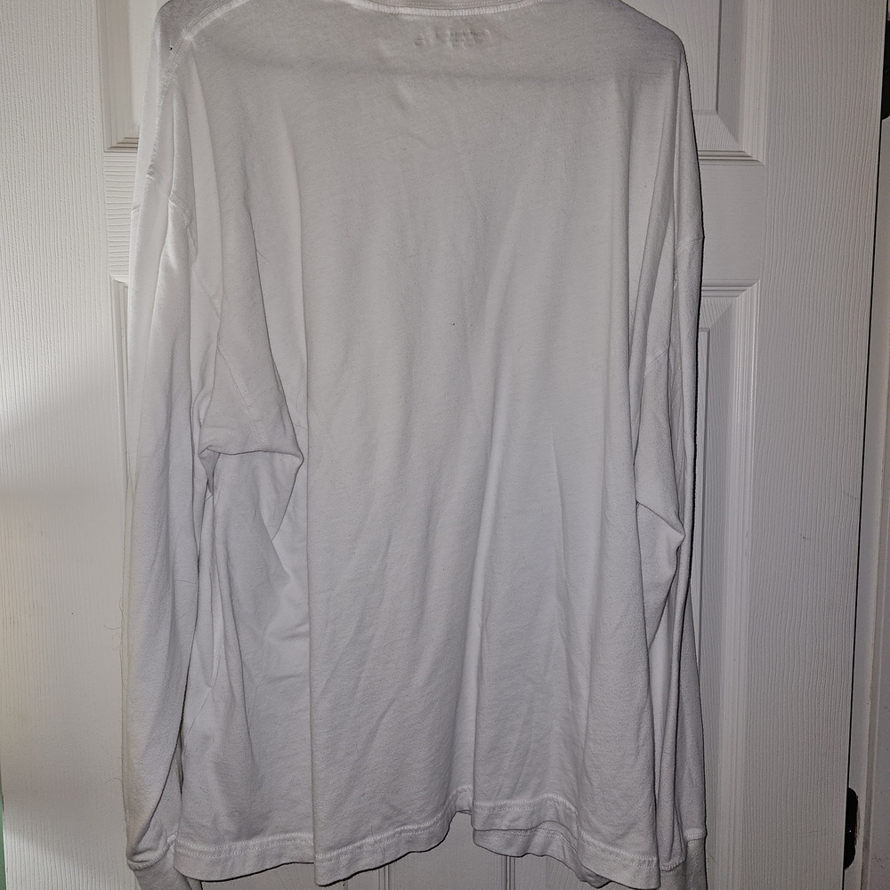 Classic White Men's Long Sleeve Shirt - Picture 3 of 3